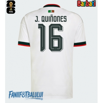 Mexic Julian Quinones #16 Tricou Fotbal Replică Mondial 2026 Barbati Deplasare